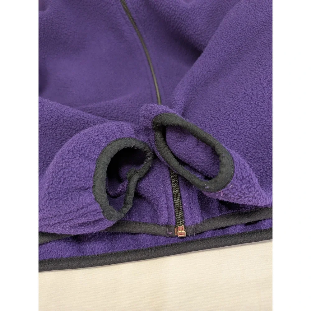 Vintage Speedo Purple Fleece Jacket Mens Small‎ Full Zip Athletic Outdoor